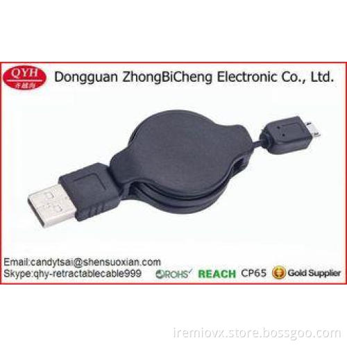 Smartphone Use 1.2M Retractable Flat Micro Usb Dta Cable